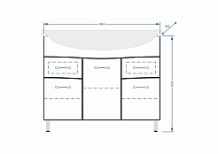 Stella Polare Мебель для ванной Волна 100-8 – фотография-6